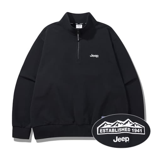 [360g] M-Logo Half-zip Man-to-Man (JR5TSU838BK)