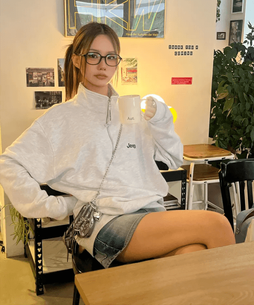 [360g] M-Logo Half-zip Man-to-Man (JQ5TSU838MW)