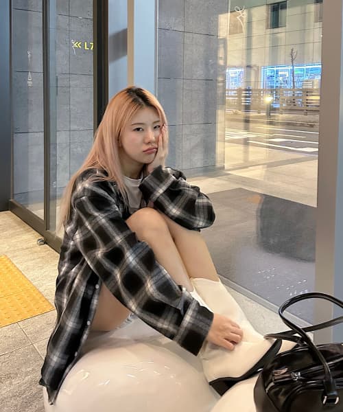 Tartan Pocket Check Shirt Oversized 3 Colors