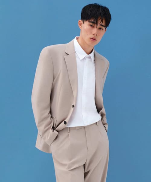 [Cooltandard] Relaxed Basic Blazer [Light Beige]