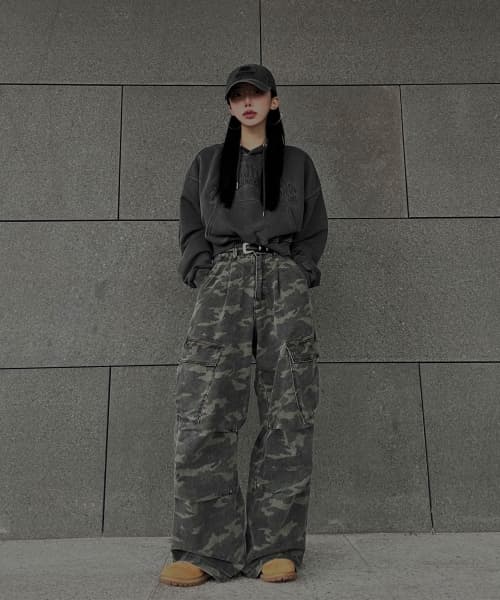 Side Big Cargo Pants CAMO