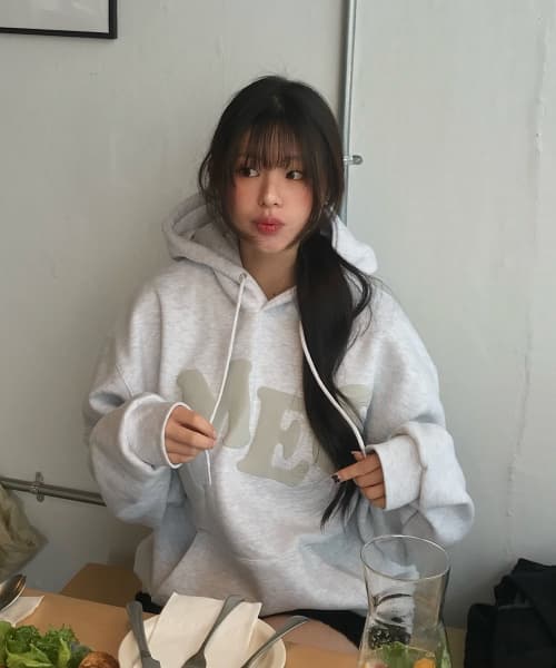 BIG TYPO HOODIE GREY