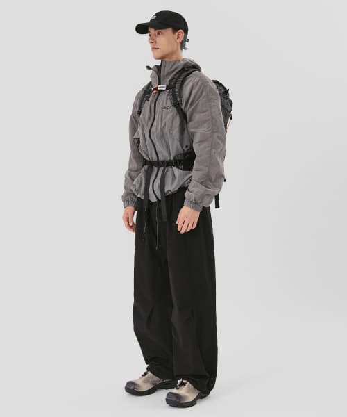 [UNISEX] Wide String Hiking Pants - Black