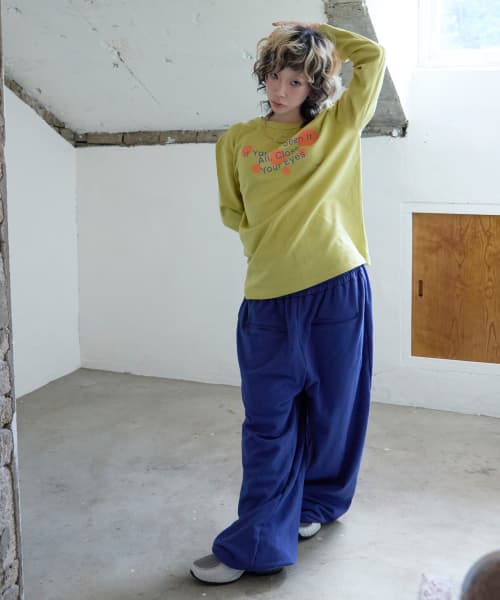 Motion Wide Sweatpants - Blue