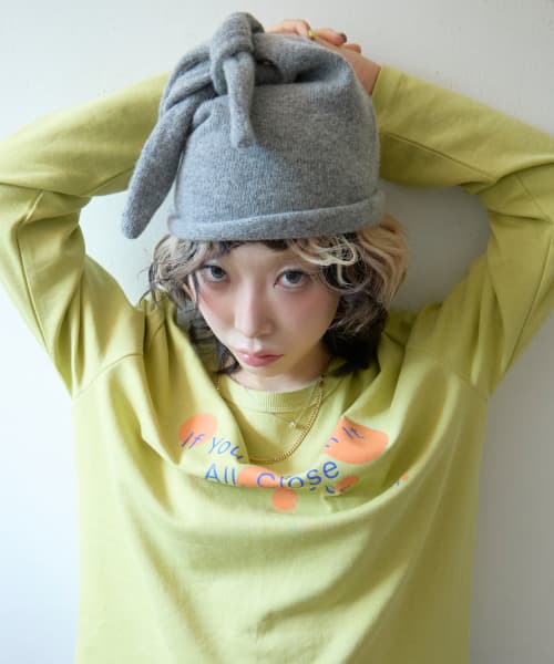 Tie Loop Beanie_Grey