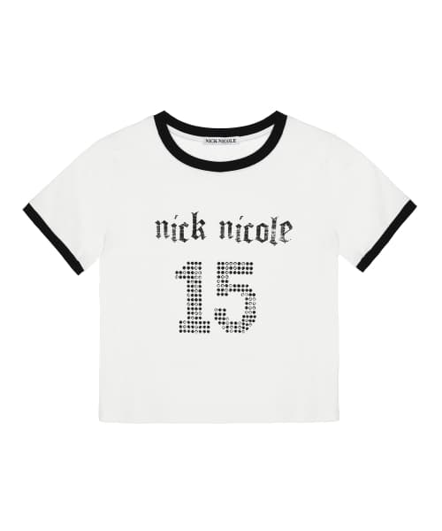 Number Ringer Top Ivory