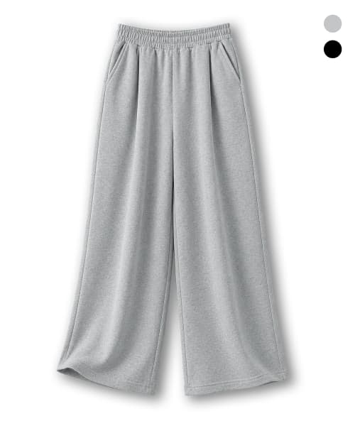 Basic One-Tuck Wide Sweat Pants MR6PU172_2 color