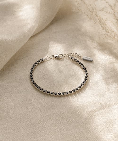 Tennis Bracelet #1 [Black]