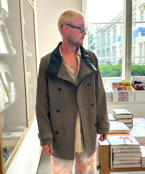 (M) Vincent Double Coat_Faded Khaki