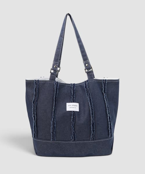 Fringe Line Big Bobu Shoulder Bags _ [Salvage]
