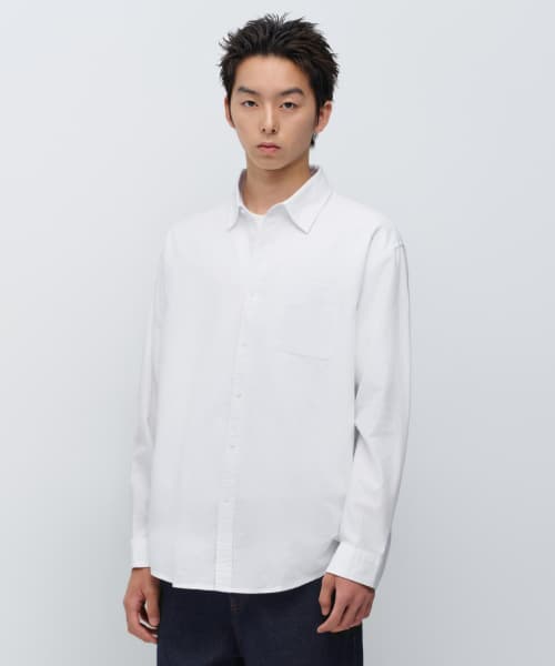 Relaxed Fit Oxford Shirt [White]