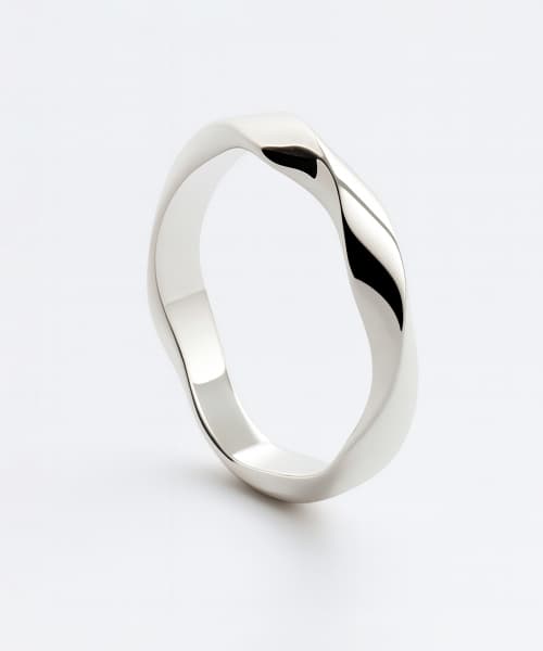 [Silver 925] SVR-S605 Twist Daily Silver Friendship Couple Ring