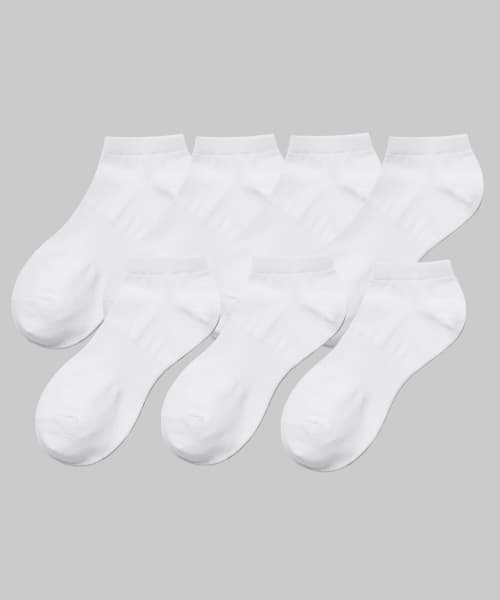 Short Socks 7-Pack [White]