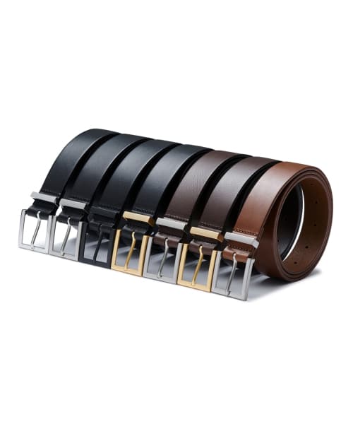 SQUARE ITALIAN LEATHER BELT