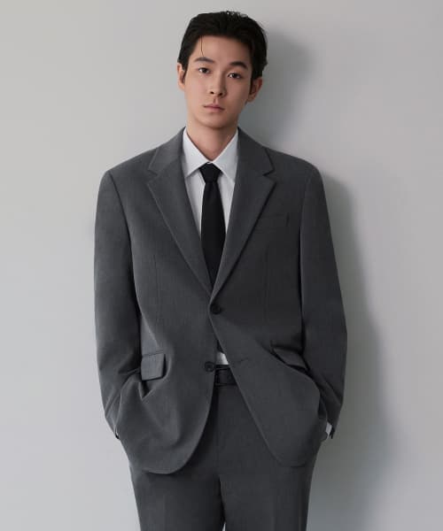 OVERSIZED BLAZER [MEDIUM GRAY]