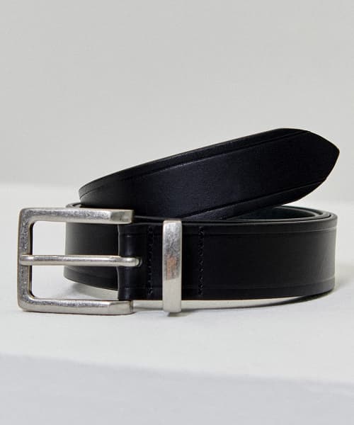 Minimal Square Hard Leather Belt