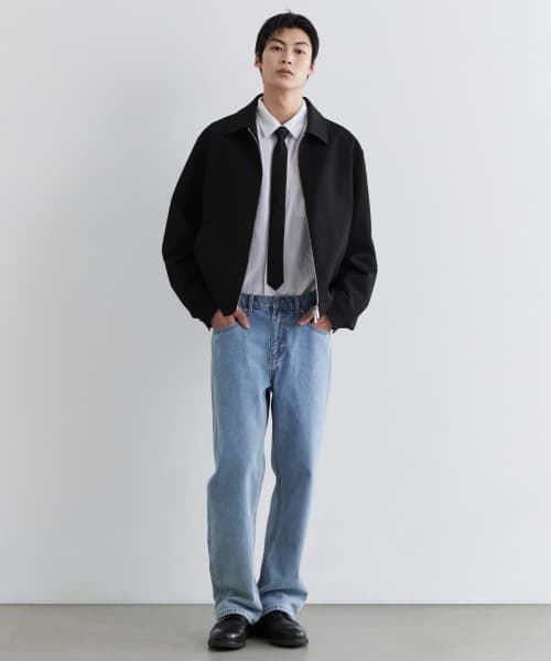 STRAIGHT DENIM PANTS [LIGHT INDIGO]