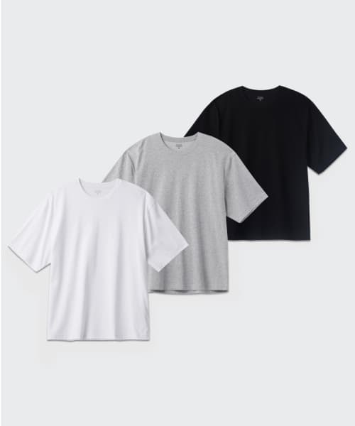 [Cooltandard] Relaxed Fit Crew Neck T-Shirt 2-Pack