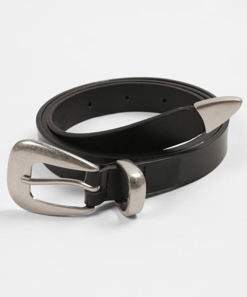 Simple Western Hard Leather Belt