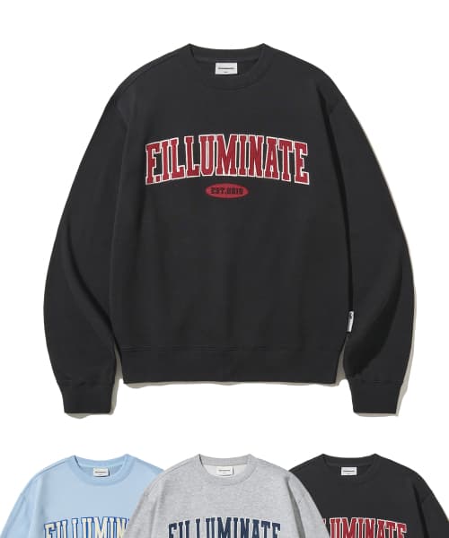 OVERSIZED ARCH LOGO SWEATSHIRT - NAVY