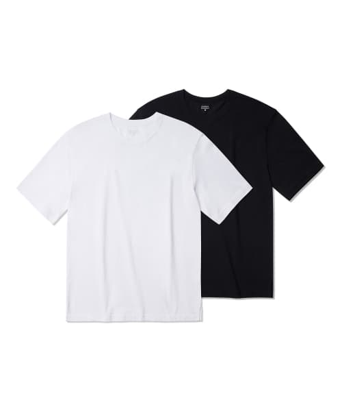 LAYERED CREWNECK SHORT SLEEVE T-SHIRT 2 PACK
