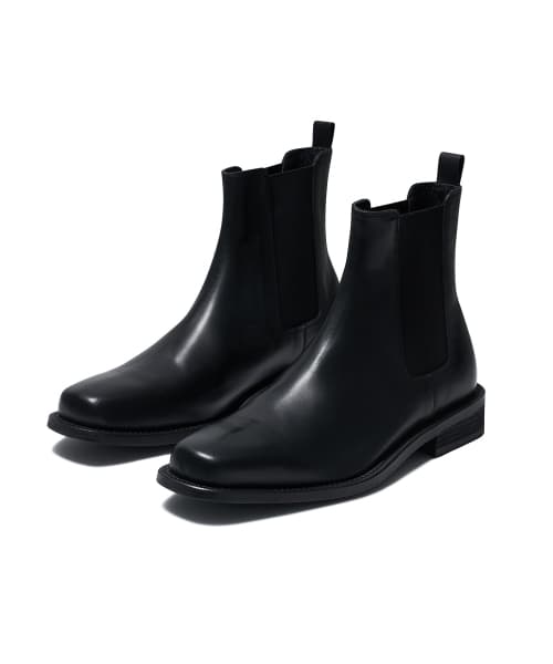 SQUARE CHELSEA BOOTS_BLACK