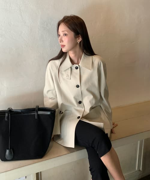 Mac half trench coat