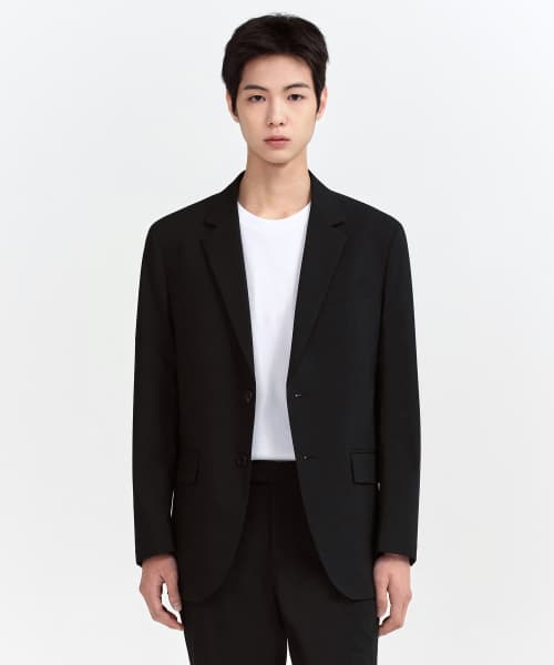 [COOLTANDARD] RELAXED BASIC BLAZER [BLACK]