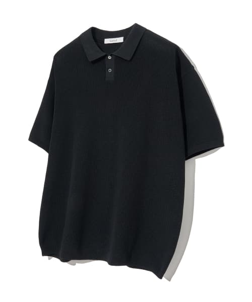 Cooltandard PK Short Sleeve Knit Top BLACK