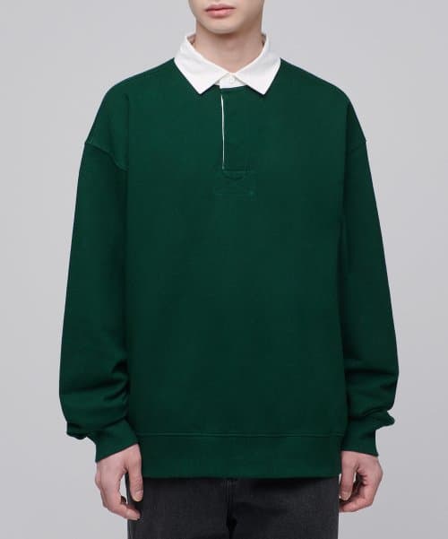 Oversized Rugby Sweatshirt [Green]