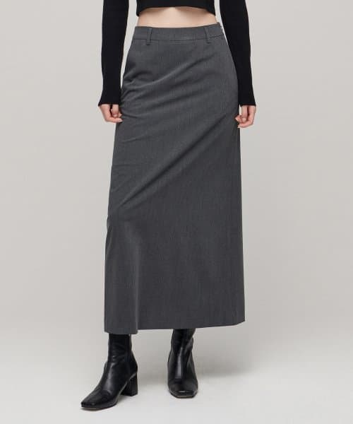 Womens Maxi Skirt [Medium Gray]