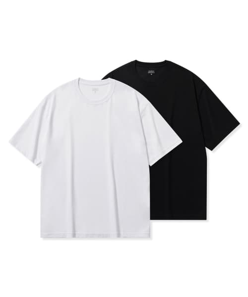 [Cooltandard] Oversized Crew Neck T-Shirt 2-Pack