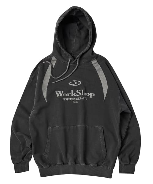 Workshop Division Pigment Hoodie Black Charcoal