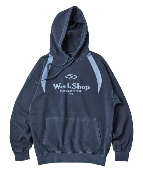 Workshop Division Pigment Hoodie Dark Blue