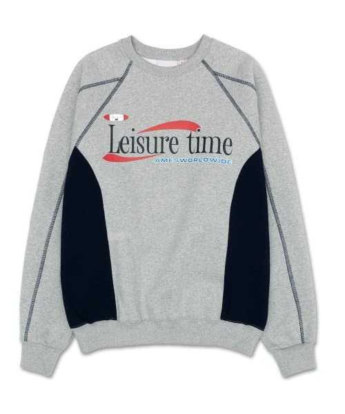 LEISURE TIME LOGO SWEATSHIRT GREY (AM2DSUM441A)