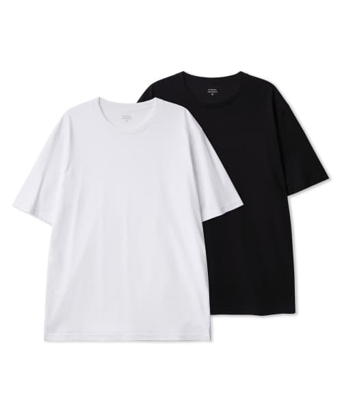 [Cooltandard] Layered Crew Neck T-Shirt_Normal Length 2-Pack