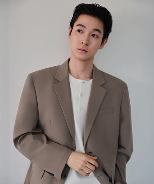 [Cooltandard] Relaxed Basic Blazer [Dusty Beige]