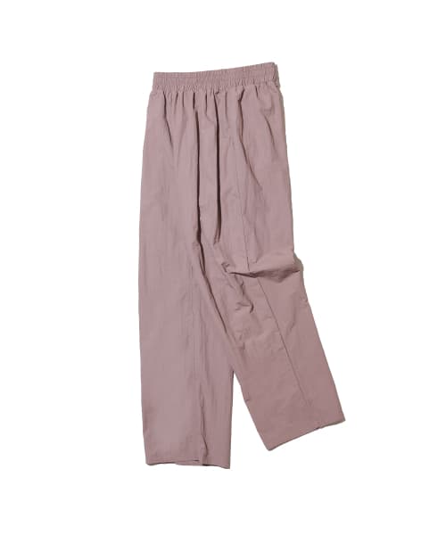 86-IRO284 [Waterproof] Windbreaker Wide Banding Pants Deep Pink