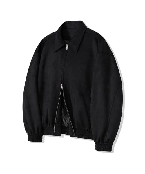 87-STAN009 [Renewal] Standard Blue Jean Suede Jacket Black
