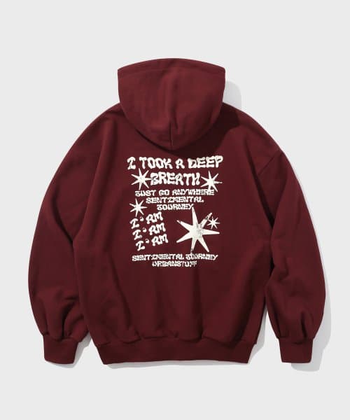 One Script Hoodie (Burgundy)