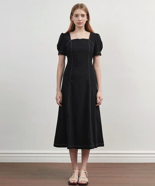 Iris Stitch Long Dress
