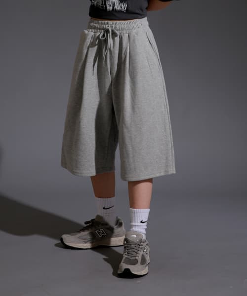Bermuda pleated oversized half pants 4 colors