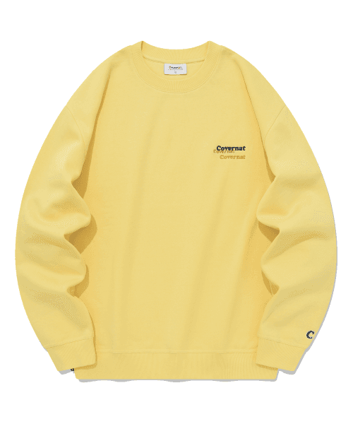 Fleece Multi Logo Sweatshirt Yellow