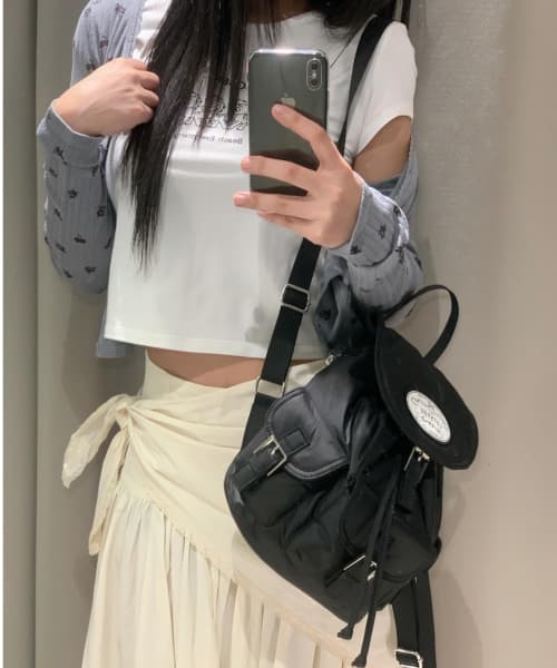 Nostalgia chubby Backpack Black