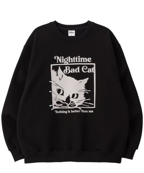 BAD CAT SWEATSHIRT_black