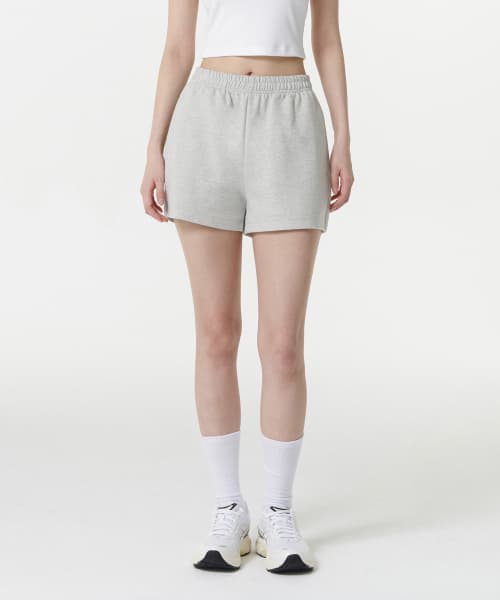 Women's Double Knit Sweat Shorts [Medium Gray]