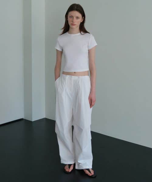 Women's Parachute Pants [White]