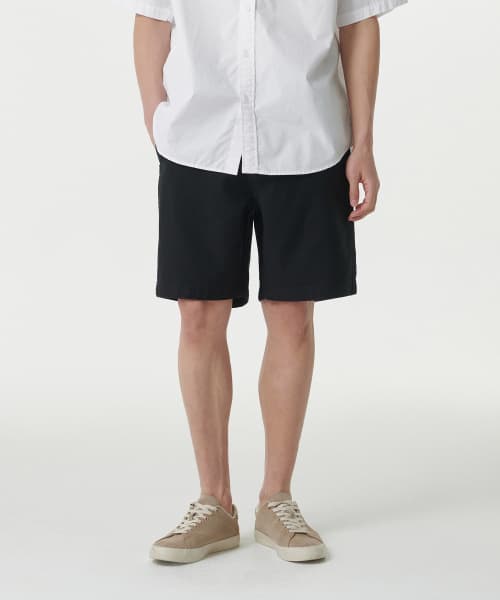 Black Satin Officer Shorts