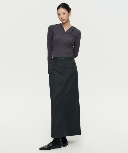 Womens CP Maxi Skirt [Dark Gray]