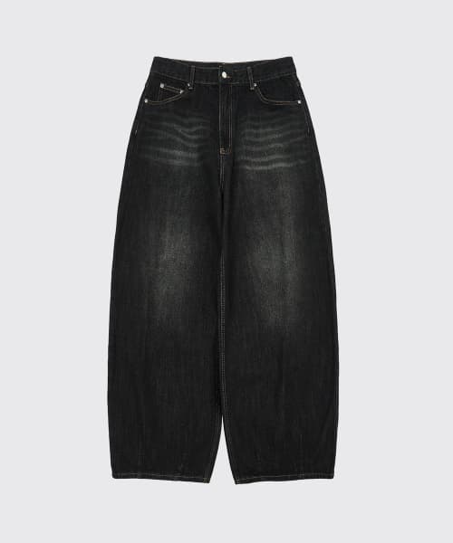 Lazy Boy Balloon Fit Denim_Wash Black
